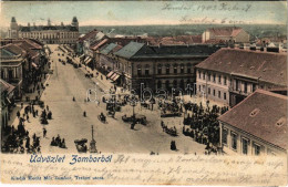 T2/T3 1903 Zombor, Sombor; Piac A Fő Téren. Hecht Mór Kiadása / Market On The Square (fl) - Sin Clasificación