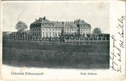 T3/T4 1901 Féltorony, Halbturn; Erzh. Schloss / Kastély / Castle (gyűrődések / Creases) - Unclassified