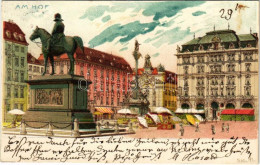 T2/T3 1902 Wien, Vienna, Bécs; Am Hof. Art Nouveau Litho (fl) - Unclassified