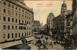 T2/T3 1910 Wien, Vienna, Bécs I. Graben, Gegen Stock Im Eisenplatz / Square, Shop Of A. Thaller (EK) - Unclassified