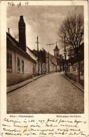 T3 1926 Wien, Vienna, Bécs XVIII. Pötzleinsdorf, Blick Gegen Die Kirche / Street View, Church. Phot. M. Balogh (EB) - Ohne Zuordnung