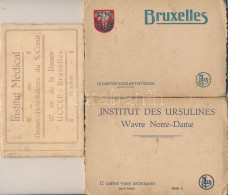 ** Brussels, Bruxelles; Institut Des Ursulines, Institut Medical - 3 Old Postcard Booklet - Sin Clasificación