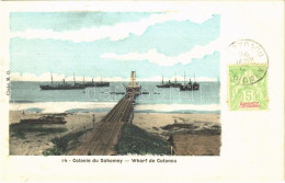 * T1 Cotonou, Wharf / Pier, Steamships, Coast - Ohne Zuordnung