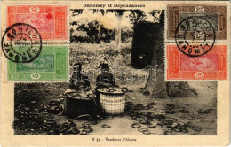 T2/T3 Dahomey, Vendeurs D'Akassa / Street Sellers, Vendors, African Folklore. TCV Card (EK) - Unclassified