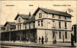 * T3 1906 Hum, Stanica / Station / Railway Station + "K. UND K. MILIT. POST TREBINJE" (Rb) - Zonder Classificatie