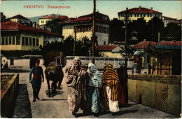 * T3 1909 Sarajevo, Strassenszene / Street, Bosnian Folklore (Rb) - Unclassified