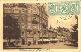 T2/T3 1928 Helsinki, Helsingfors; Pohjois Esplanaadikatu / Norra Esplanadgatan / Street View, Shop Of Th. Wulff. TCV Car - Ohne Zuordnung