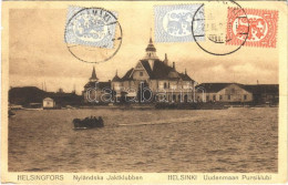 T2/T3 1928 Helsinki, Helsingfors; Nylandska Jaktklubben / Uudenmaan Pursiklubi / Yacht Club, Motorboat. TCV Card (EK) - Ohne Zuordnung