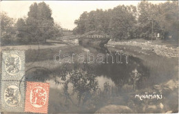 T2/T3 1928 Mynämäki, Virmo; Riverside, Wooden Bridge. TCV Card. Photo - Non Classés