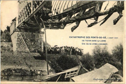 T2/T3 1907 Les Ponts-de-Cé, Catastrophe, Un Train Dans La Loire / Railway Bridge, Accident, Train In The River; One Hour - Unclassified