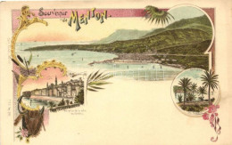 * T2 Menton, Villa Les Grottes, Bordighera, Art Nouveau Litho - Sin Clasificación