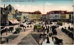 ** T2/T3 Nice, Nizza; La Place Massena / Square, Tram, Market, Shops (EK) - Unclassified