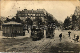 T2/T3 1907 Paris, La Place Pereire Et L'Avenue De Villiers / Street View, Double-decker Trams / Emeletes Villamosok (EK) - Unclassified