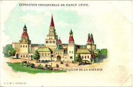 ** T2 1900 Paris, Exposition Universelle, Pavillon De La Siberie / Siberian Pavilion, E.S.W. I-XXVIII-28. Litho - Sin Clasificación