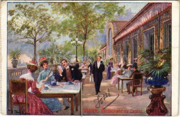 T3 1909 Vichy, Restaurant Du Casino / Casino, Restaurant, Guests And Waiter (r) - Zonder Classificatie