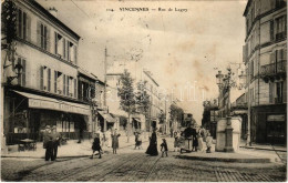 T2/T3 1910 Vincennes, Rue De Lagny / Street View, Café, Tram (fl) - Zonder Classificatie