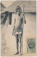 * T3 Haute-Guinée, Fillette Danseuse De La Région De Kourousa / Young Dancer, African Folklore, Wet Damage - Unclassified