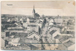 ** T2/T3 Tarnów, Leporellocard With 10 Pictures (schools, Streets, Town Hall, Hotel) - Non Classificati