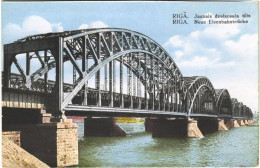 ** T4 Riga, Jaunais Dzelsceala Tilts / Neue Eisenbahnbrücke / The New Railway Bridge (cut) - Unclassified
