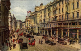 * T3 1929 London, Regent Street, Automobiles, Autobuses, Shops. J. Salmon S: A. R. Quinton (crease) - Unclassified