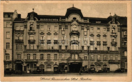 T2/T3 1927 Berlin, Hotel Russischer Hof / Hotel, Automobiles, Restaurant (small Tear) - Unclassified