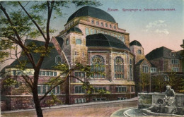 * T4 Essen, Synagoge, Jahrhundertbrunnen / Synagogue, Fountain (cut) - Ohne Zuordnung