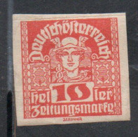 AUSTRIA ÖSTERREICH 1920 1921 NEWSPAPER MERCURY 10h MNH - Ungebraucht