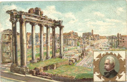 ** T2/T3 Rome, Roma; Foro Romano, Prof. Guido Bacceli / Roman Forum, Litho (EK) - Non Classés