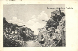 T2/T3 Sicily, Calabria; Terremoto Di Sicilia E Calabria, Case Diroccate / The Earthquake Of 1905 In Sicily And Calabria, - Ohne Zuordnung