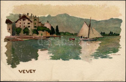 ** T2 Vevey, Velten's Künstlerpostkarte No. 440. Litho S: F. Voellmy - Unclassified