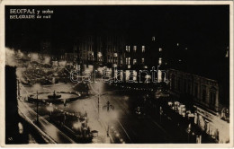 ** T2 Beograd, Belgrád, Belgrade; De Nuit / At Night, Automobile, Shops. Edition L. Paller 83. - Non Classés