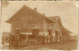 T2/T3 1915 Pozarevac, Pazarevac, Pozsarevác; Vasútállomás Katonákkal / WWI Railway Station With K.u.K. Soldiers. Photo ( - Non Classificati