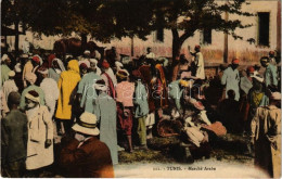 T2/T3 1912 Tunis, Marché Arabe / Arab Market, Tunisian Folklore (EK) - Ohne Zuordnung