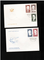 DDR -  1967 FDC BERHUMTE PERSONLICHKEITEN ( CURIE -KOLWITZ-HERWEGH  - WINCKEL - STORM ) - 1950-1970