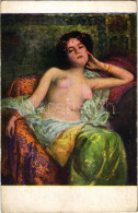 * T2/T3 1917 Ruhe / Siesta / Erotic Nude Lady Art Postcard S: Hilser (EK) - Sin Clasificación