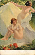 * T2/T3 1918 Alarme / Überrascht / Erotic Nude Lady Art Postcard. M.J.S. 141. S: Mondineu (EK) - Zonder Classificatie
