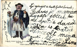 T2/T3 1900 Göre Gábor Bíró úr. Göre Levelezőlapok és Göre Könyvek Kiadója Singer és Wolfner / Hungarian Humorous Folklor - Sin Clasificación