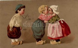 T2/T3 Dutch Children, Meissner & Buch Künstlerpostkarten Serie 1865. Litho (EK) - Unclassified