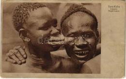 ** T2/T3 Tányérajkú Négerek Afrikából / Sara Kaba, Lippen-Negerinnen / African Folklore, Lip Plate (EK) - Unclassified