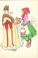 ** T4 Magyar Folklór Művészlap / Hungarian Folklore Art Postcard (vágott / Cut) - Non Classés