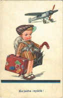 T3 1940 Karjaidba Repülök! / Children Art Postcard. EAS Nr. 2106. (EB) - Sin Clasificación