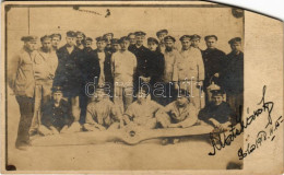 * T4 1918 K.u.K. Kriegsmarine / WWI Austro-Hungarian Navy, A Large Group Of Naval Airmen (most Likely Including Pilots,  - Sin Clasificación