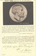 T2/T3 1909 Ernst Abbe, Begründer Der Carl Zeiss-Stiftung. Relief Nach Prof. A. Hildebrand (EK) - Non Classés