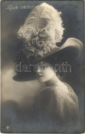 T2/T3 1910 Mode 1909! Fashion Lady With Hat - Ohne Zuordnung