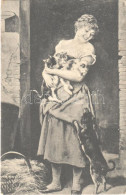 T2/T3 1905 Lady With Cats And Dog. Serie 206/5. (EK) - Sin Clasificación