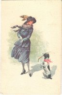 * T2/T3 1922 Lady With Dog. Amag O.11. (EK) - Unclassified