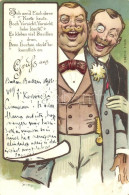 T2 Two Laughing Gentlemen, Greeting Card, E.B. & C.i.B. S. 9035. Litho - Non Classés