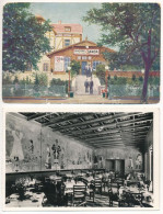 **, * Magyar Csárdák Külföldön - 4 Db Régi Hungarika Képeslap / Hungarian Restaurant Abroad - 4 Pre-1945 Hungarica Postc - Zonder Classificatie