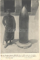 * T2/T3 1915 Le Grande Guerre 1914-15. Obus De 420 Exposé Aux Invalides. Cet Obus Tombé Dans La Region De Verdun / WWI F - Non Classés