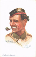 * T2/T3 Infanterie écossaise / WWI Scottish Military Infantryman. Visé Paris No. 10. "Nos Alliés" Art Postcard S: Em. Du - Non Classificati